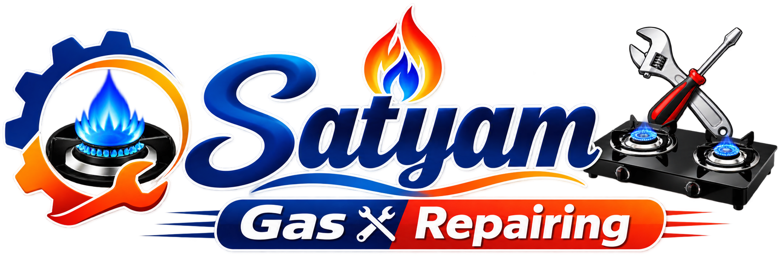 Satyam Gas Repairing Logo